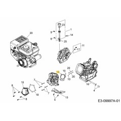 GUARNIZIONE TESTATA CILINDRO 751-12076 ORIGINALE MTD