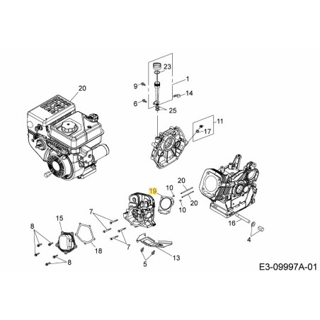 Zylinderkopfdichtung 751-12076 Original MTD | Newgardenstore.eu