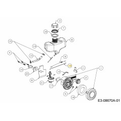 THROTTLE CONTROL ROD 751-14696 ORIGINAL MTD | Newgardenstore.eu