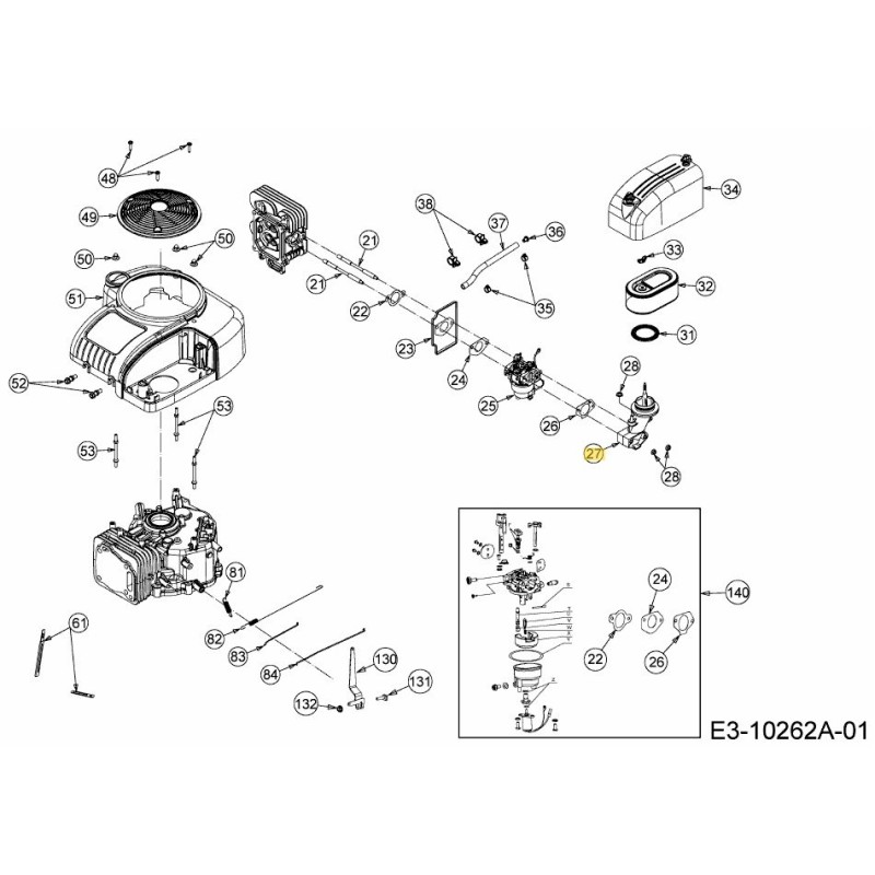 INTAKE MANIFOLD 751-15440 ORIGINAL MTD