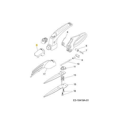 turning button 7031200 ORIGINAL MTD | Newgardenstore.eu