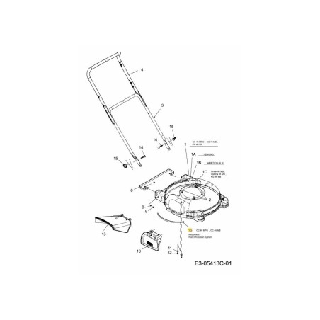 RECORTE:BORDE:GOMA:AUTOADHESIVO 735-04254-50 ORIGINAL MTD | Newgardenstore.eu