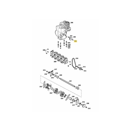 Vis hexagonale 0010010 ORIGINALE MTD | Newgardenstore.eu