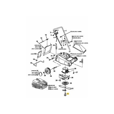 VIS : LAME 624-0077 ORIGINALE MTD | Newgardenstore.eu
