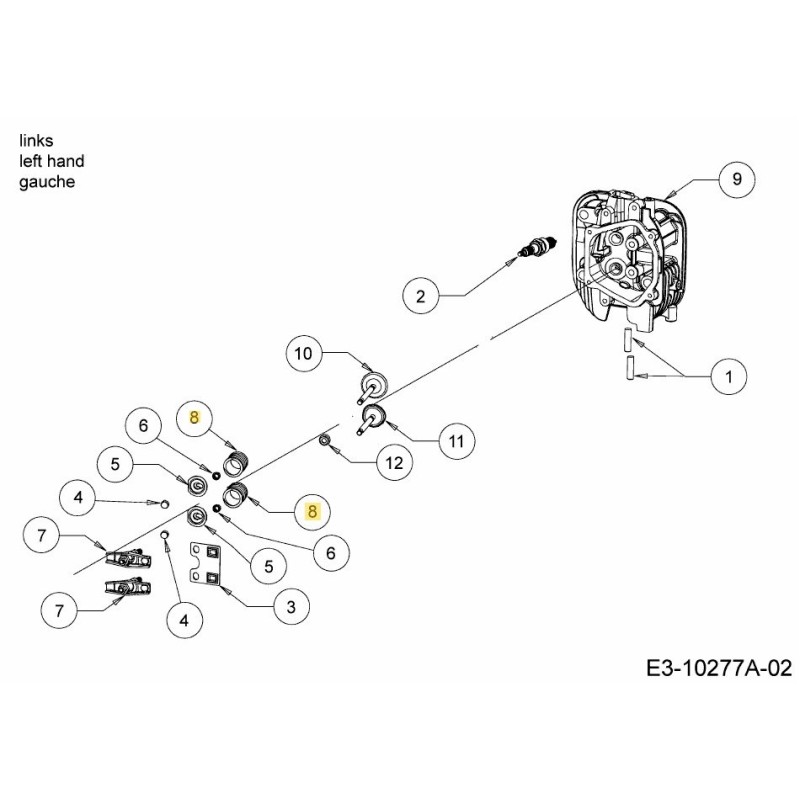 Spring intake 751-15356 ORIGINAL MTD