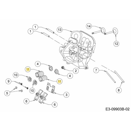 Admisión de resorte 751-15812 ORIGINAL MTD | Newgardenstore.eu