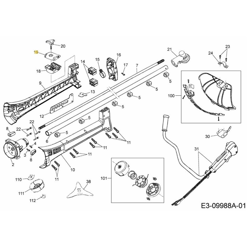 OBERE KLEMME 092.63.900 ORIGINAL MTD