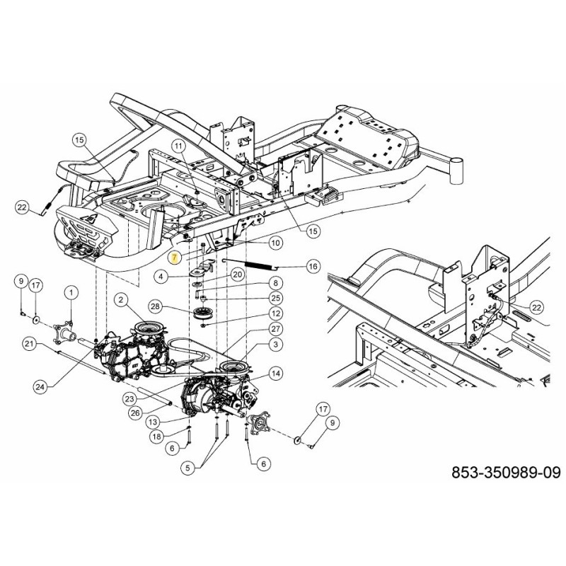 Vis à bride hexagonale 3/8-16 x 1,50 710-06749 d'origine MTD