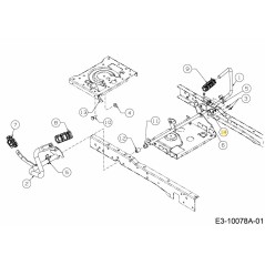 Montagehalterung Schalter 783-09308 Original MTD
