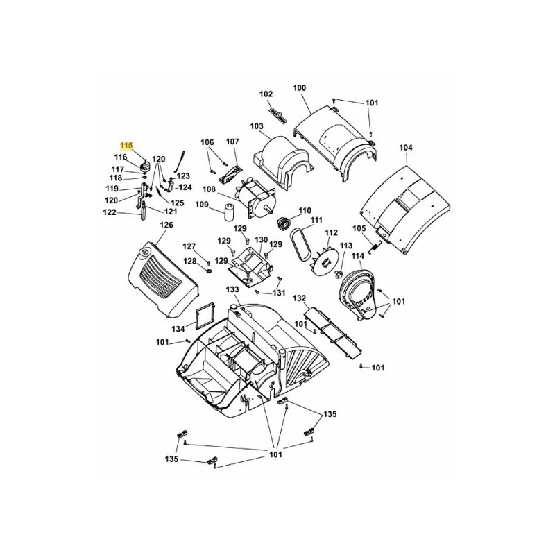 tornillo 0012603 ORIGINAL MTD