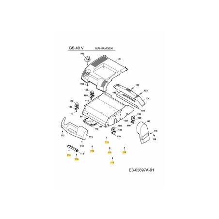 VITE 0012630 ORIGINALE MTD | Newgardenstore.eu