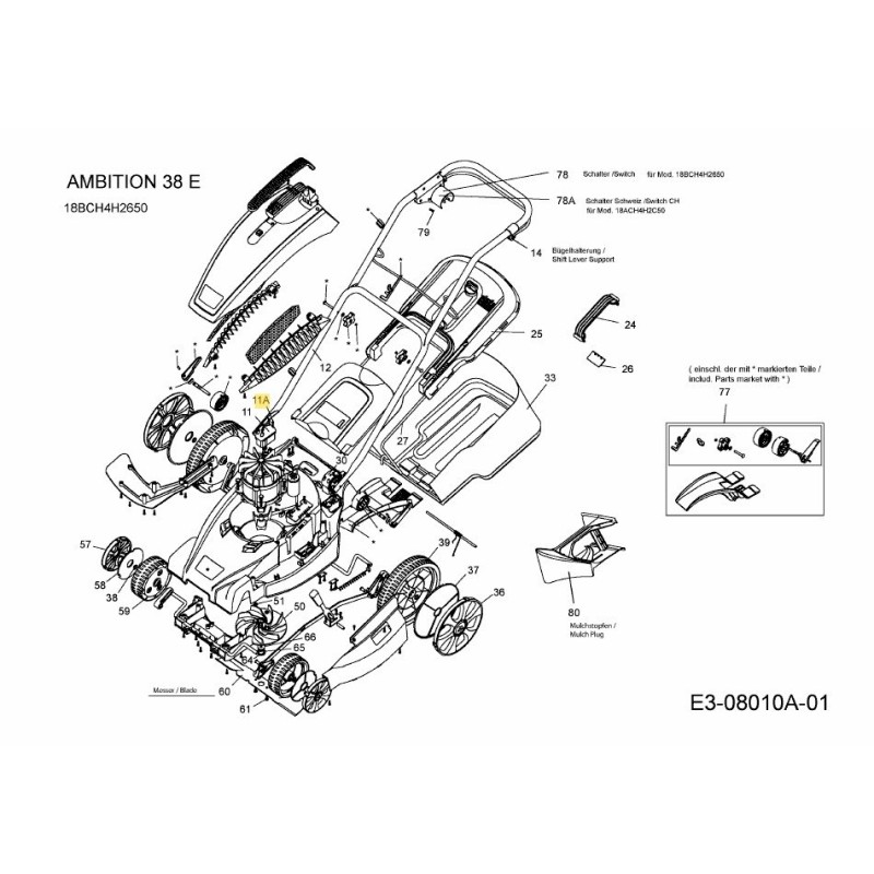 Schraube M4x16 092.61.434 Original MTD