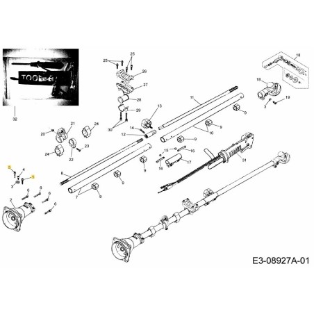 SCREW M5X20 092.63.042 ORIGINAL MTD | Newgardenstore.eu
