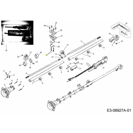 VITE M5X45 092.63.497 ORIGINALE MTD | Newgardenstore.eu