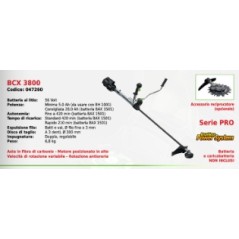 Brushcutter BCX 3800 EGO SERIES BATTERY NOT INCLUDED