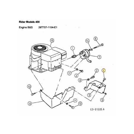 Sechskantschraube: B: Nr. 10-16: 0,375 710-1268 Original MTD | Newgardenstore.eu