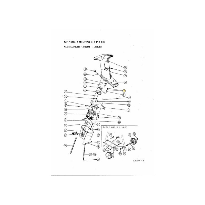 VITE M6x16-4.8 DIN 963 710-1364 ORIGINALE MTD