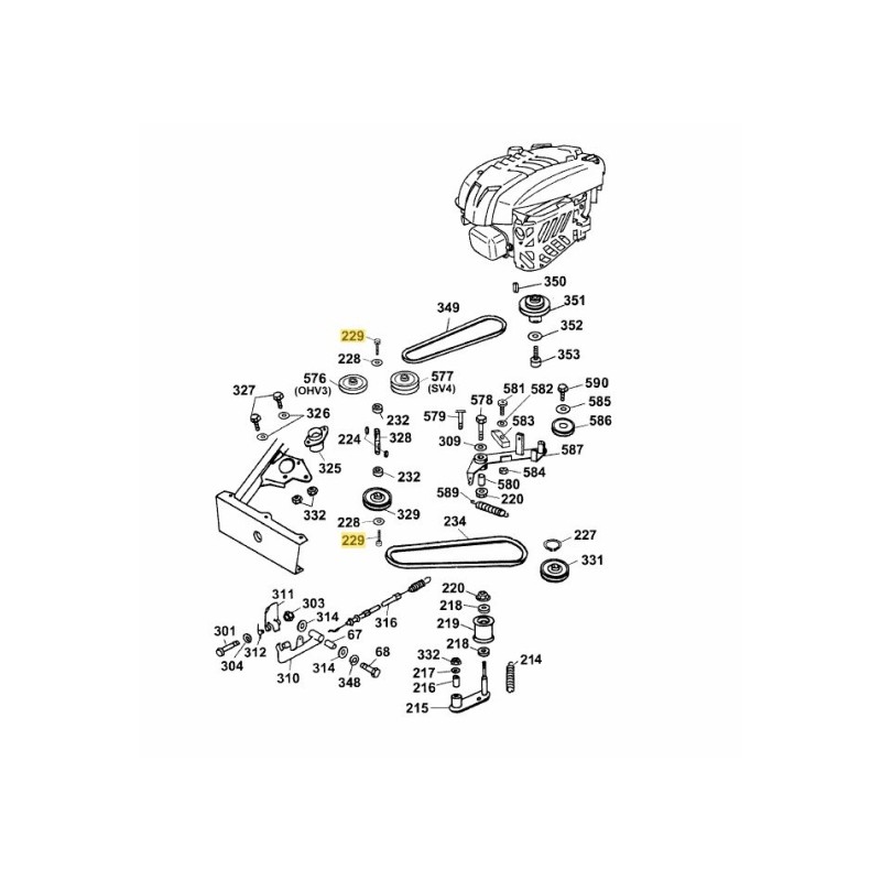 SCREW M8X22-DIN912-10.9 0011359 ORIGINAL MTD