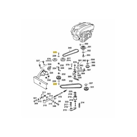 Vis M8x22-DIN912-10.9 0011359 d'origine MTD | Newgardenstore.eu