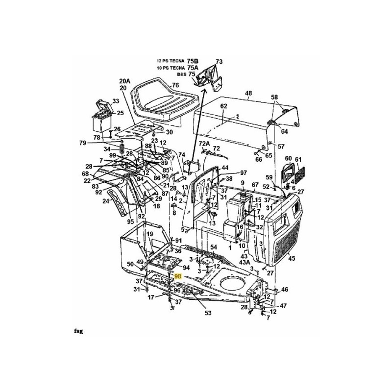 BULLONE CRG 1/4-20 1.25 GR5 FTHD 710-0111 ORIGINALE MTD