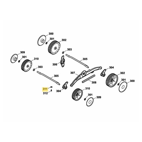 ARANDELA DIN440R D5.5xD18x2 0017109 ORIGINAL MTD | Newgardenstore.eu