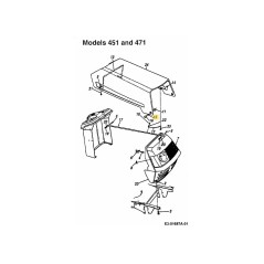 LAVAGE-SPR : 390 x 625 x 012 736-0413 MONTÉ D'ORIGINE