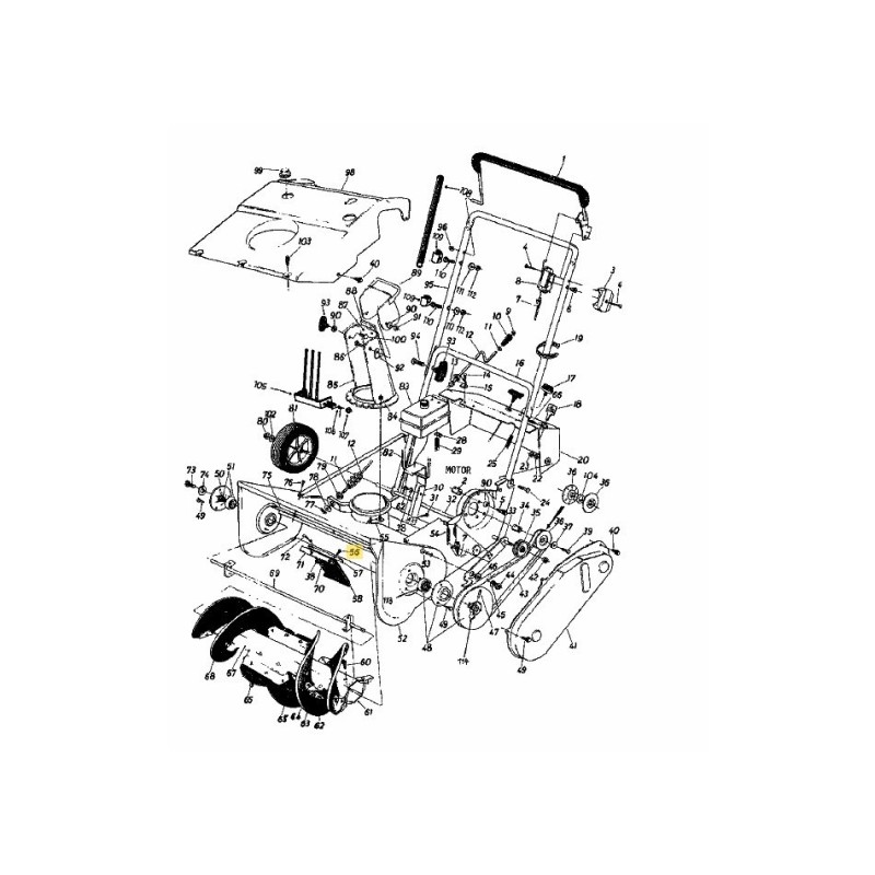 VIS À RONDELLE HEXAGONALE HD 710-0776A ORIGINAL MTD