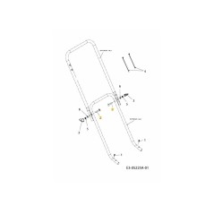 Vite M8x45Mu 4.6 DIN 603 710-1375 ORIGINALE MTD | Newgardenstore.eu