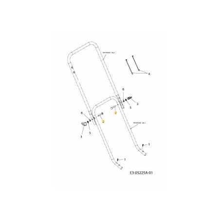 Vis M8x45Mu 4,6 DIN 603 710-1375 ORIGINALE MTD | Newgardenstore.eu