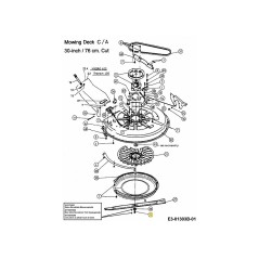 Vis hexagonale M10x1x60LG. DIN 960 710-1382 d'origine MTD
