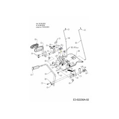 LAVAGE : À PLAT : 0,380 x 0,880 x 0,092 736-0262 ORIGINAL MTD