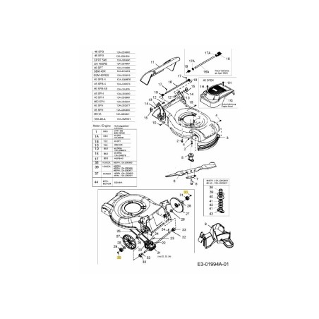 Vis à tête fraisée M6x1,0x10 : PANTRXI 710-04223 ORIGINAL MTD | Newgardenstore.eu