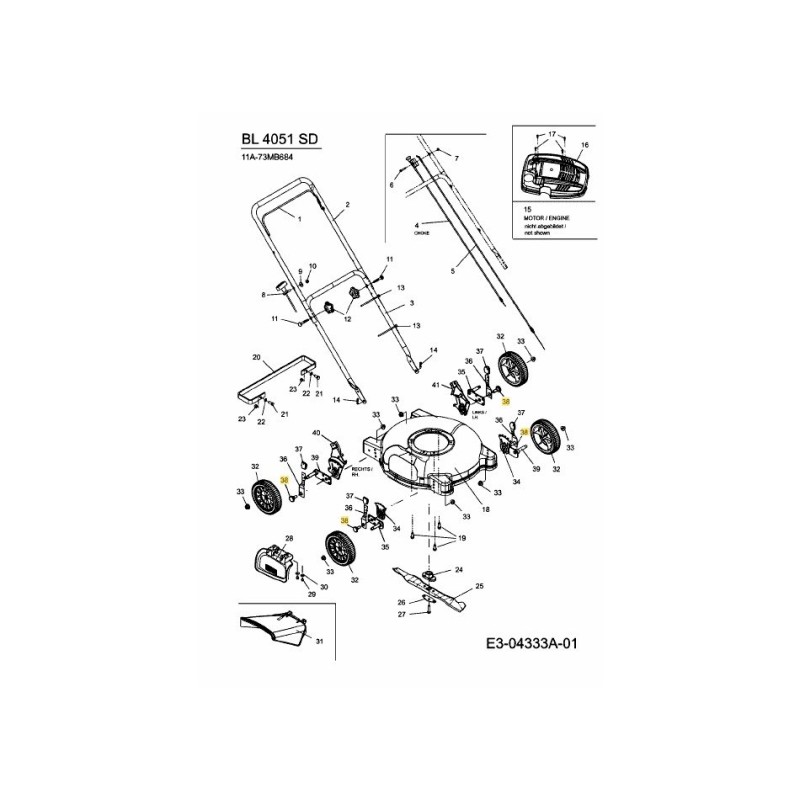SCR SHLDER .500 DIA X .385 738-04266 ORIGINALE MTD
