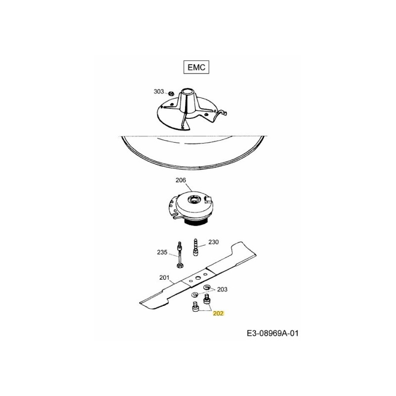 BLADE BOLT 0011423 ORIGINAL MTD