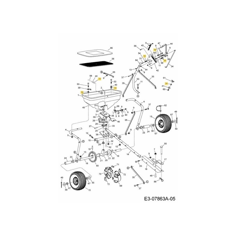 ARANDELA NYLON 21/64 AF-1543-69 ORIGINAL MTD