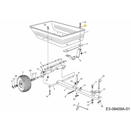 WASHER, 1/4 hr WRT PLTD AF-43088 ORIGINAL MTD | Newgardenstore.eu