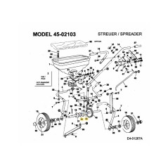 Unterlegscheibe. 1,59 x 1,032 x 0,060 AF-44125 ORIGINAL MTD | Newgardenstore.eu