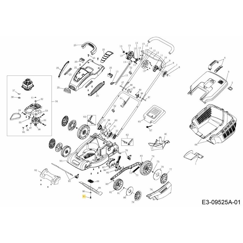 VITE M8X1X25 092.64.525 ORIGINALE MTD