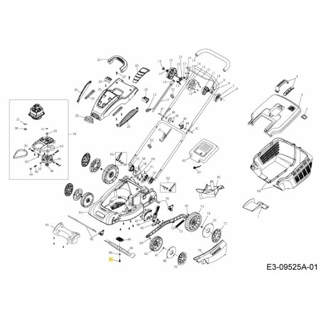 VITE M8X1X25 092.64.525 ORIGINALE MTD | Newgardenstore.eu