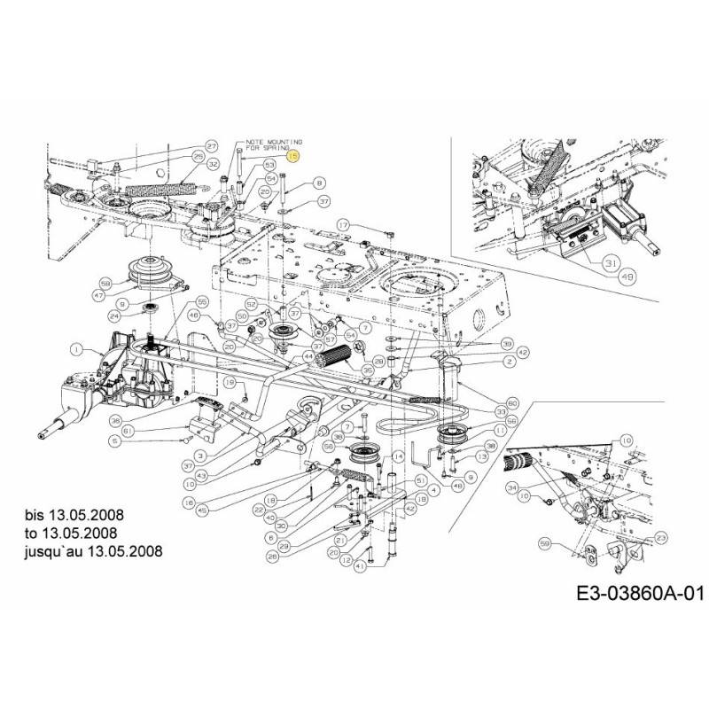 VITE HHCS 3/8-16 3.25 GR8 STD 710-3130 ORIGINALE MTD