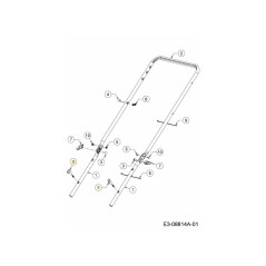 POMELLO AD ALETTA NERO 720-05066A ORIGINALE MTD | Newgardenstore.eu