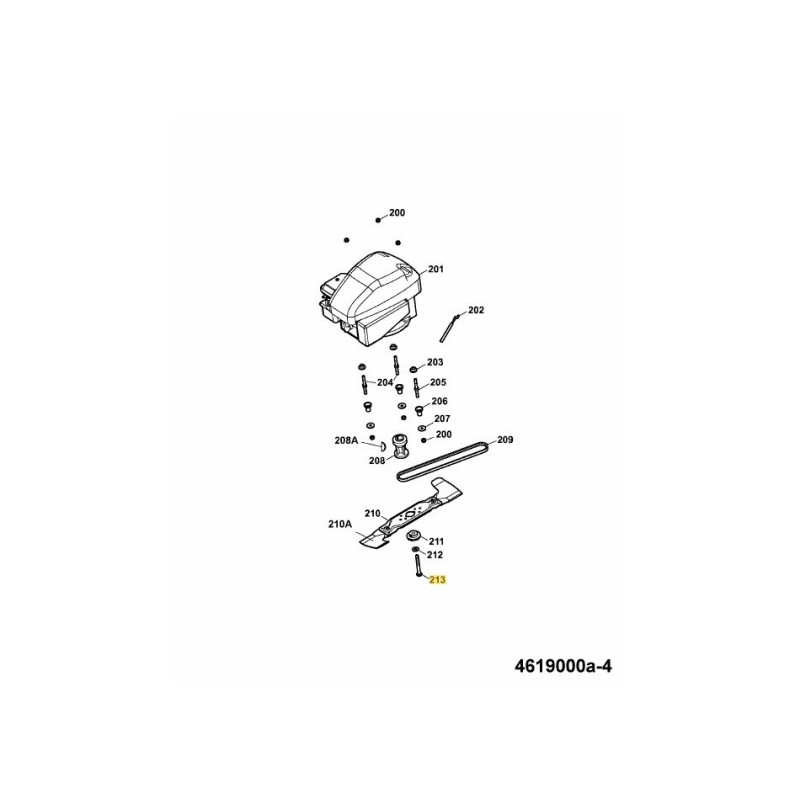VITE 3/8"-24+3 3/8"-DIN931-10 0010266 ORIGINALE MTD VITE 3/8"-24+3 3/8"-DIN931-10 0010266 ORIGINALE MTD