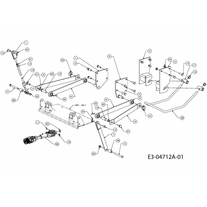 VITE, TAPPO ESAGONALE 1/2-13X4.5 GR5 710-1807 ORIGINALE MTD