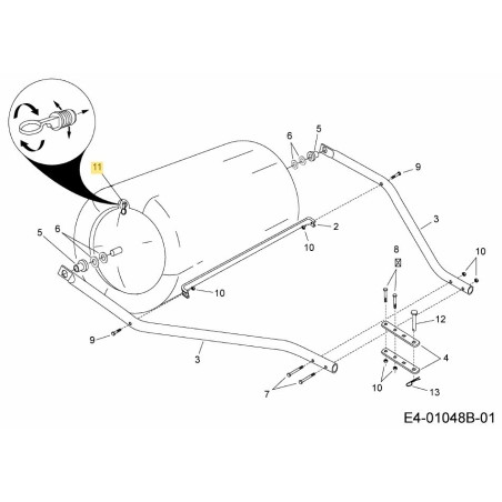 Bouchon AF-49467 d'origine MTD | Newgardenstore.eu