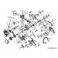 RETAINER WITH HOSES 092.63.327 ORIGINAL MTD