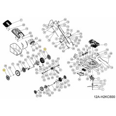 ÄUSSERE NABENABDECKUNG FÜR 11"-RAD 092.70.033 ORIGINAL MTD | Newgardenstore.eu