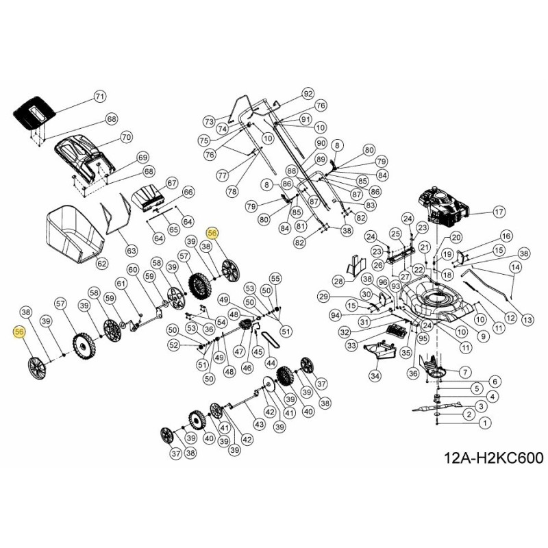 ÄUSSERE NABENABDECKUNG FÜR 11"-RAD 092.70.033 ORIGINAL MTD