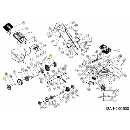 ÄUSSERE NABENABDECKUNG FÜR 11"-RAD 092.70.033 ORIGINAL MTD | Newgardenstore.eu