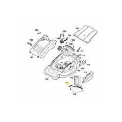 Supporting sheet metal 4907110 ORIGINAL MTD | Newgardenstore.eu