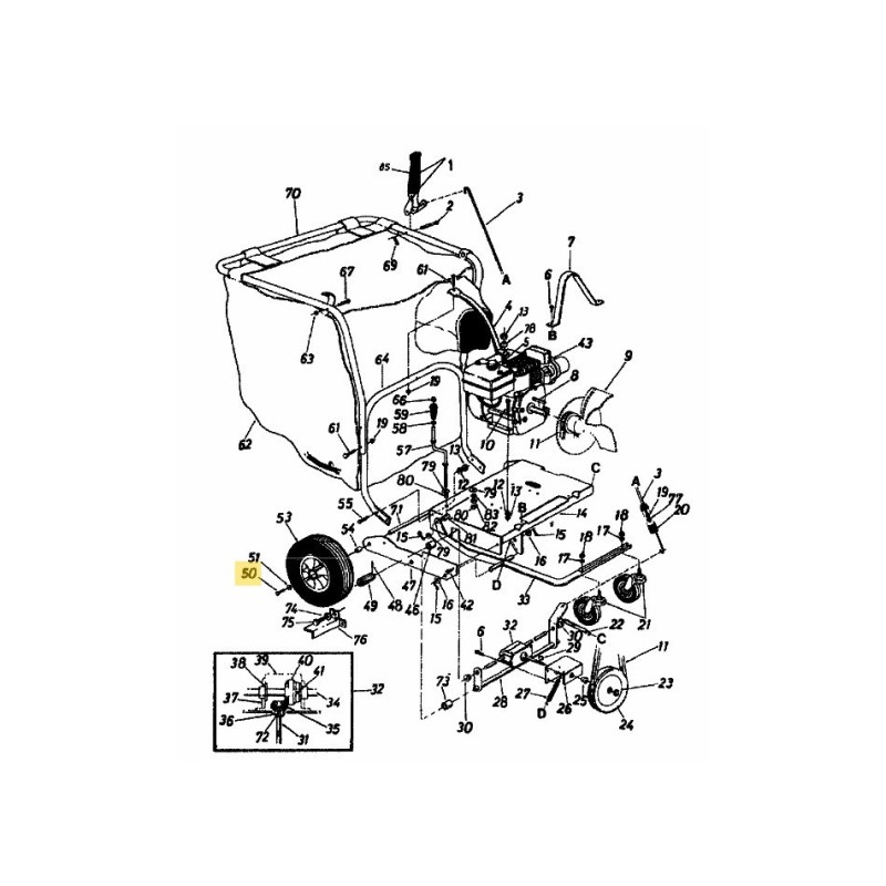 VIS HEXAGONALE 710-0170 ORIGINALE MTD
